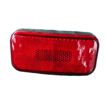 Alegria Rounded Corner Clearance Light, Red Light with Black Base AL1836507